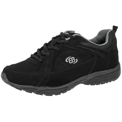 Brütting Hiker Sapatilhas unissexo de corrida nórdica para adultos, preto e azul marinho:, 50 UE Brütting Hiker Sapatilhas unissexo de corrida nórdica para adultos, preto e azul marinho:, 50 UE