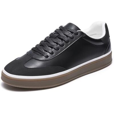 Bruno Marc Sapatos de vestir cordões para homem sapatilhas casuais desportivas confortáveis com sola antiderrapante, Preto, 41,5 UE Bruno Marc Sapatos de vestir cordões para homem sapatilhas casuais desportivas confortáveis com sola antiderrapante, Preto, 41,5 UE