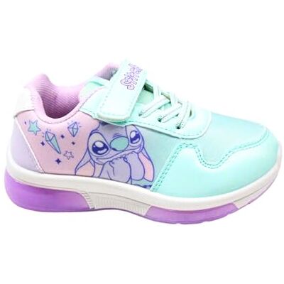Disney Stitch sapatos meninas, calçado design Stitch desportos baixos, inclui caixa de presente, tamanhos UE 25 a 32, lilás Disney Stitch sapatos meninas, calçado design Stitch desportos baixos, inclui caixa de presente, tamanhos UE 25 a 32, lilás