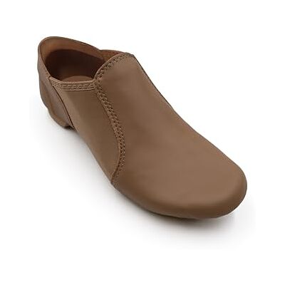 Capezio E-Series Jazz sem cordões para mulher, preto/preto, caramelo, 36,5 UE Capezio E-Series Jazz sem cordões para mulher, preto/preto, caramelo, 36,5 UE