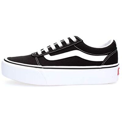 Vans Ward Platform Sneaker, Patchwork Light Blue, EU 36, Canvas Black White, 35 UE Vans Ward Platform Sneaker, Patchwork Light Blue, EU 36, Canvas Black White, 35 UE