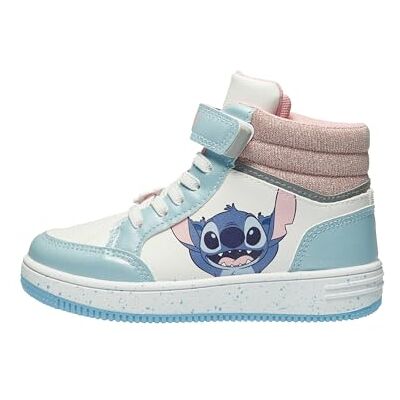 Disney Sapatos para menina, lindas sapatilhas para menina, sapatos Lilo e Stitch, Branco, 23 UE Disney Sapatos para menina, lindas sapatilhas para menina, sapatos Lilo e Stitch, Branco, 23 UE