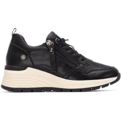 REFRESH Sapatilhas de mulher pretas Calçado confortável e versátil moda casual modelo 04 (tamanho 38) REFRESH Sapatilhas de mulher pretas Calçado confortável e versátil moda casual modelo 04 (tamanho 38)