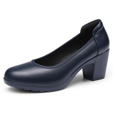 DREAM PAIRS Sapatos de salto alto para mulher, tamanho 36, azul/marinho, SDPU2230W-E DREAM PAIRS Sapatos de salto alto para mulher, tamanho 36, azul/marinho, SDPU2230W-E