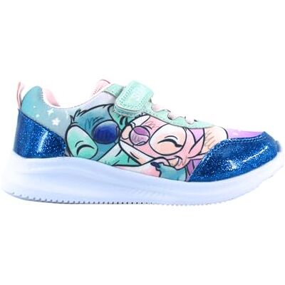Disney Stitch Sapatos para meninas, calçado Stitch e anjo desportivos baixos, presente para meninas, tamanho UE 30 Disney Stitch Sapatos para meninas, calçado Stitch e anjo desportivos baixos, presente para meninas, tamanho UE 30