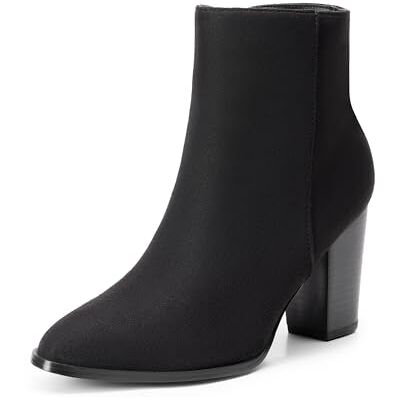DREAM PAIRS Silverado, Botas de Meia Altura para Mulher, Camurça preta DREAM PAIRS Silverado, Botas de Meia Altura para Mulher, Camurça preta