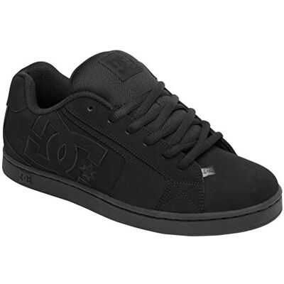 DC Shoes DC Net M Sapatilhas desportivas de couro nobuck para homem, preto, 42 DC Shoes DC Net M Sapatilhas desportivas de couro nobuck para homem, preto, 42