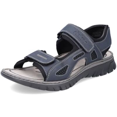 Rieker Sandálias para homem 22761, de cavalheiro sandálias, Azul-marinho Schwarz Schwarz 14, 46 UE Rieker Sandálias para homem 22761, de cavalheiro sandálias, Azul-marinho Schwarz Schwarz 14, 46 UE