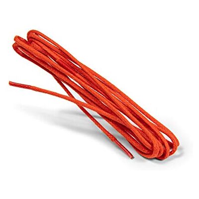 Kaps Cordões finos redondos fechados, cordões redondos de qualidade de 2 mm 100 % algodão para calçado casual e moderno, cores elegantes, fabricados na Europa, 1 par, 98 laranja Kaps Cordões finos redondos fechados, cordões redondos de qualidade de 2 mm 100 % algodão para calçado casual e moderno, cores elegantes, fabricados na Europa, 1 par, 98 laranja