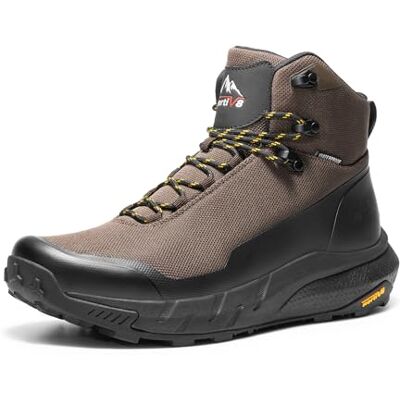 NORTIV 8 Botas montanha homem impermeável estática até 4 horas botas Trekking com palmilha acolchoada sapatilhas caminhadas antiderrapantes, tamanho 47, castanho escuro, NMUMHB2504 NORTIV 8 Botas montanha homem impermeável estática até 4 horas botas Trekking com palmilha acolchoada sapatilhas caminhadas antiderrapantes, tamanho 47, castanho escuro, NMUMHB2504