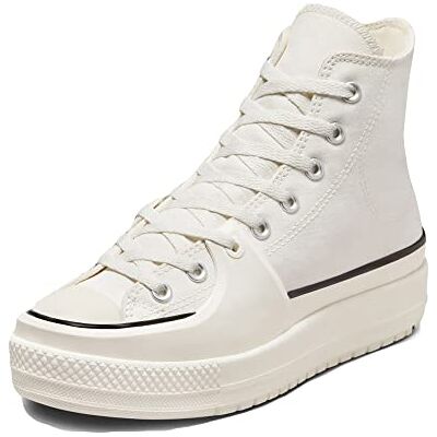 Converse Chuck Taylor All Star Construct desportos planos para homem, Vintage White Black Egret, 38,5 UE Converse Chuck Taylor All Star Construct desportos planos para homem, Vintage White Black Egret, 38,5 UE