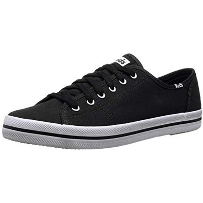 Keds Estação do Kickstart. Canvas White, Sapatilhas de mulher, Preto, 37,5 UE Keds Estação do Kickstart. Canvas White, Sapatilhas de mulher, Preto, 37,5 UE