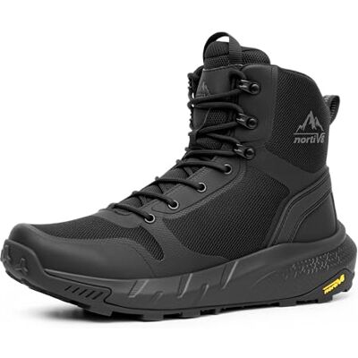 NORTIV 8 Botas militares leve tática policial para homem, preto Oxford, 40 NORTIV 8 Botas militares leve tática policial para homem, preto Oxford, 40