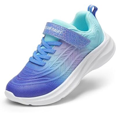 DREAM PAIRS Sapatilhas de corrida sem cordões, azul-marinho/roxo/azul, 31 DREAM PAIRS Sapatilhas de corrida sem cordões, azul-marinho/roxo/azul, 31