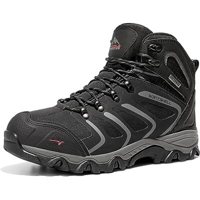 NORTIV 8 botas Trekking sapatilhas caminhada para homem, preto cinzento, 42 NORTIV 8 botas Trekking sapatilhas caminhada para homem, preto cinzento, 42