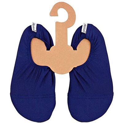 Slipstop Sapatilhas unissexo antiderrapantes para a praia, desporto, piscina, férias, ioga, azul-marinho, tamanho 18-2 Slipstop Sapatilhas unissexo antiderrapantes para a praia, desporto, piscina, férias, ioga, azul-marinho, tamanho 18-2
