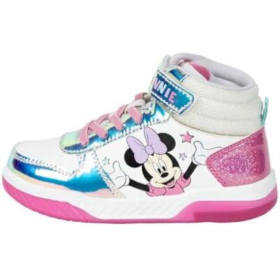 Disney Minnie Mouse sapatos meninas, calçado Minnie luzes desportivas altas, presente para meninas, tamanhos UE 27 a 33, multicolorido, 31 UE Disney Minnie Mouse sapatos meninas, calçado Minnie luzes desportivas altas, presente para meninas, tamanhos UE 27 a 33, multicolorido, 31 UE