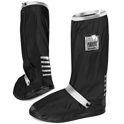 PERLETTI Cobertura de Sapatos Impermeável para Chuva Homem Mulher Protetor de Sapatilhas Impermeáveis Preto Cobertura de Calçado Cobertura de Botas de Neve PVC Anti-Lama Reutilizáveis, PRATEADO PERLETTI Cobertura de Sapatos Impermeável para Chuva Homem Mulher Protetor de Sapatilhas Impermeáveis Preto Cobertura de Calçado Cobertura de Botas de Neve PVC Anti-Lama Reutilizáveis, PRATEADO