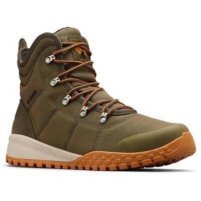 Columbia FAIRBANKS WATERPROOF OMNI-HEAT botas de neve impermeáveis para homem, verde (Nori x Canyon Gold), UE 41,5 Columbia FAIRBANKS WATERPROOF OMNI-HEAT botas de neve impermeáveis para homem, verde (Nori x Canyon Gold), UE 41,5
