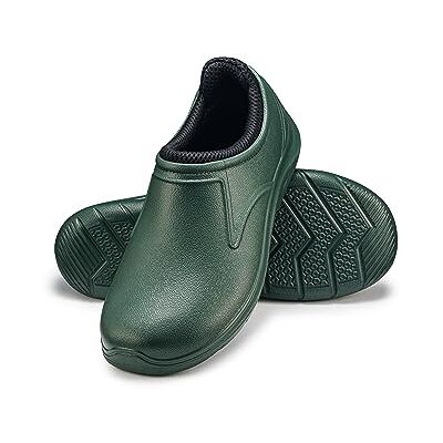 ESTRO Tamancos para homem de jardim Tamancos de mulher trabalho sapatilhas casa verão homem sapatos de jardim leve K040S (42 EU, verde escuro) ESTRO Tamancos para homem de jardim Tamancos de mulher trabalho sapatilhas casa verão homem sapatos de jardim leve K040S (42 EU, verde escuro)