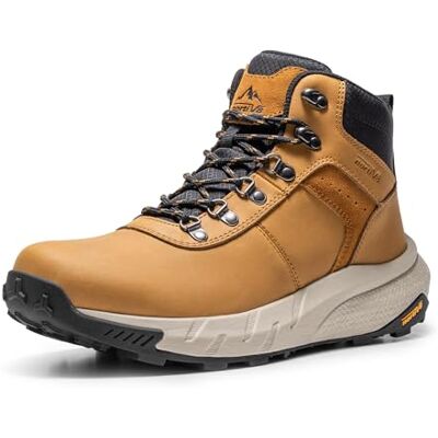 NORTIV 8 Botas de trekking para homens impermeáveis, sapatos de caminhada antiderrapantes, ténis de montanha leves para o ar livre, Castanho, 46 UE NORTIV 8 Botas de trekking para homens impermeáveis, sapatos de caminhada antiderrapantes, ténis de montanha leves para o ar livre, Castanho, 46 UE