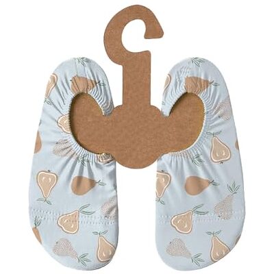 Slipstop Sapatos de praia para crianças, antiderrapantes, proteção solar UPF 50+, Pears Blue, 21/23 UE Slipstop Sapatos de praia para crianças, antiderrapantes, proteção solar UPF 50+, Pears Blue, 21/23 UE