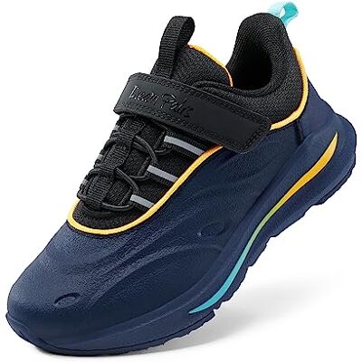DREAM PAIRS Kids Sapatos desportivos para meninos e meninas, sapatilhas desportivas protetoras para caminhar série Durastep, tamanho 36, azul escuro/preto, SDRS2335K DREAM PAIRS Kids Sapatos desportivos para meninos e meninas, sapatilhas desportivas protetoras para caminhar série Durastep, tamanho 36, azul escuro/preto, SDRS2335K