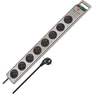 Filtro de energia Brennenstuhl Super-Solid Line - 8 tomadas, Prata - 2,5m Filtro de energia Brennenstuhl Super-Solid Line - 8 tomadas, Prata - 2,5m