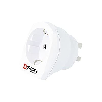Skross adaptador de tomada elétrica tipo I (AU) Tipo C (Europlug) branco adaptador de tomada (Tipo I (AU), Tipo C (Europlug), 100 250 V, 10 A, branco, 2, 3) Skross adaptador de tomada elétrica tipo I (AU) Tipo C (Europlug) branco adaptador de tomada (Tipo I (AU), Tipo C (Europlug), 100 250 V, 10 A, branco, 2, 3)