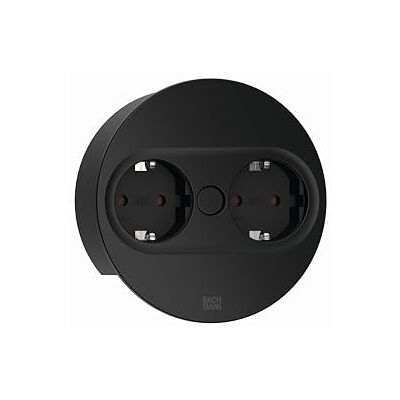 Bachmann Unidade de 2 bases tomada Twist2 946.100 preto Bachmann Unidade de 2 bases tomada Twist2 946.100 preto