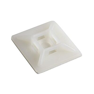 Meister Montagem de socket de 19,5 x 19,5 mm, para prendedores de cabos até 4 mm, auto-adesivo, 25 unidades, Meister Montagem de socket de 19,5 x 19,5 mm, para prendedores de cabos até 4 mm, auto-adesivo, 25 unidades,