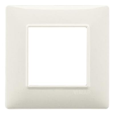 Vimar Série plana Placa 2 módulo tecnopolímero branco granito Vimar Série plana Placa 2 módulo tecnopolímero branco granito