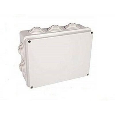 Electraline 60554 Caixa de derivação de parede - IP55, 120x80x50 mm, Cinza Electraline 60554 Caixa de derivação de parede - IP55, 120x80x50 mm, Cinza