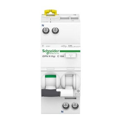Schneider Electric IDPN Vigi 1P Curto-circuito curto, 16 A, 36 mm, 73 mm, 85 mm, branco, -25 60 °C Schneider Electric IDPN Vigi 1P Curto-circuito curto, 16 A, 36 mm, 73 mm, 85 mm, branco, -25 60 °C