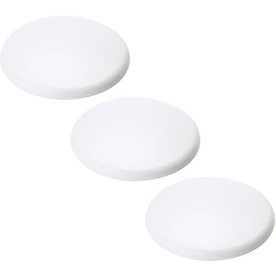 Orion Capa extra plana de 3 peças caixa de distribuição PVC baldaquim cobertura para teto branca, redonda, 135 mm Orion Capa extra plana de 3 peças caixa de distribuição PVC baldaquim cobertura para teto branca, redonda, 135 mm