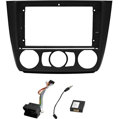 sound-way Kit de montagem automática, moldura de 9 polegadas rádio para carro, adaptador compatível com BMW 1 série 2007-2011 ar condicionado manual sound-way Kit de montagem automática, moldura de 9 polegadas rádio para carro, adaptador compatível com BMW 1 série 2007-2011 ar condicionado manual