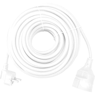 Silver Electronics 9212 Extensão - Schuko, 2m, Branco Silver Electronics 9212 Extensão - Schuko, 2m, Branco