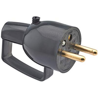 DEBFLEX Conector preto 16A 2P+T DEBFLEX Conector preto 16A 2P+T