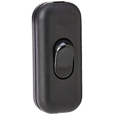Knightsbridge 6A DP Interruptor de cabo em linha, preto Knightsbridge 6A DP Interruptor de cabo em linha, preto