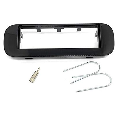 sound-way Kit de montagem de moldura para adaptador de rádio 1 DIN compatível com Fiat New Panda 2012-2020 sound-way Kit de montagem de moldura para adaptador de rádio 1 DIN compatível com Fiat New Panda 2012-2020