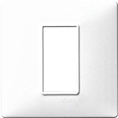 Vimar Série plana Placa 1 módulo tecnopolímero branco Vimar Série plana Placa 1 módulo tecnopolímero branco
