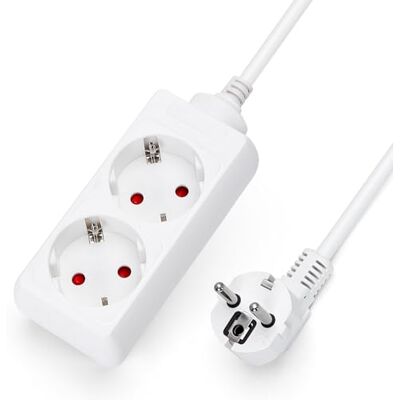 Aigostar Socket-Outlet Without Switch (2 tomas, 3G1,5 m, 5 m) Aigostar Socket-Outlet Without Switch (2 tomas, 3G1,5 m, 5 m)