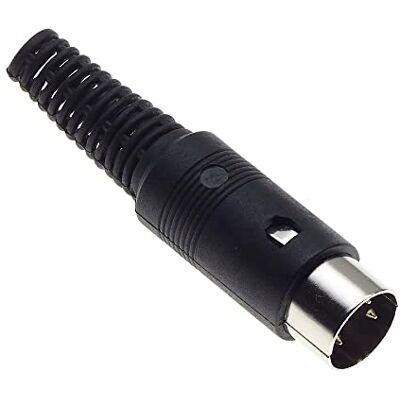 Keple Adaptador de tomada DIN de 4 pinos macho conector AV de áudio DIN para soldagem Keple Adaptador de tomada DIN de 4 pinos macho conector AV de áudio DIN para soldagem