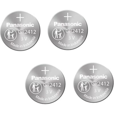 Panasonic CR2412 Bateria de lítio de 3 V (4 unidades) Panasonic CR2412 Bateria de lítio de 3 V (4 unidades)
