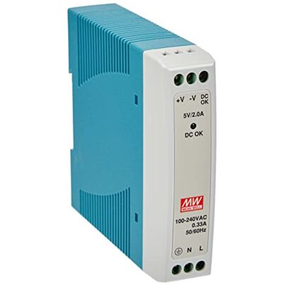 MEAN WELL Allnet Sobressalente: Fonte de alimentação de 5 V/2 A 10 W MeanWell Carril MEAN WELL Allnet Sobressalente: Fonte de alimentação de 5 V/2 A 10 W MeanWell Carril