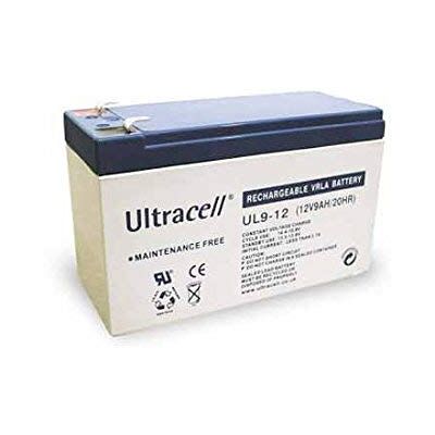 Ultracell Bateria recarregável de chumbo 12 V 9 Ah europeia Ultracell Bateria recarregável de chumbo 12 V 9 Ah europeia