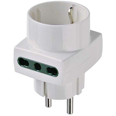 Vimar Adaptador múltiplo s17 + 2 polos 17/11 + p30 branco Vimar Adaptador múltiplo s17 + 2 polos 17/11 + p30 branco