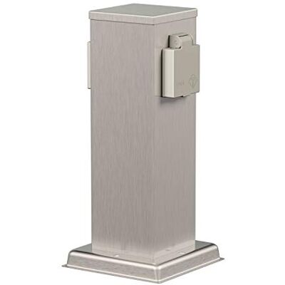 ledscom.de Suporte de lâmpada de jardim Polly para exterior, IP44, 2 vias, aço inoxidável, angular, 27 cm ledscom.de Suporte de lâmpada de jardim Polly para exterior, IP44, 2 vias, aço inoxidável, angular, 27 cm