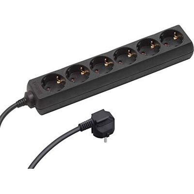 Meister Extensão elétrica, de 1,4 m, IP20, cor preto, , 250V Meister Extensão elétrica, de 1,4 m, IP20, cor preto, , 250V