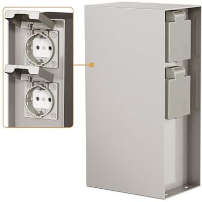 ledscom.de Coluna de tomada de jardim POMI para exteriores, IP44, 4 vias, aço inoxidável, angular, 23 cm, torre de tomada, tomada de energia para exteriores, coluna de energia, coluna de ledscom.de Coluna de tomada de jardim POMI para exteriores, IP44, 4 vias, aço inoxidável, angular, 23 cm, torre de tomada, tomada de energia para exteriores, coluna de energia, coluna de